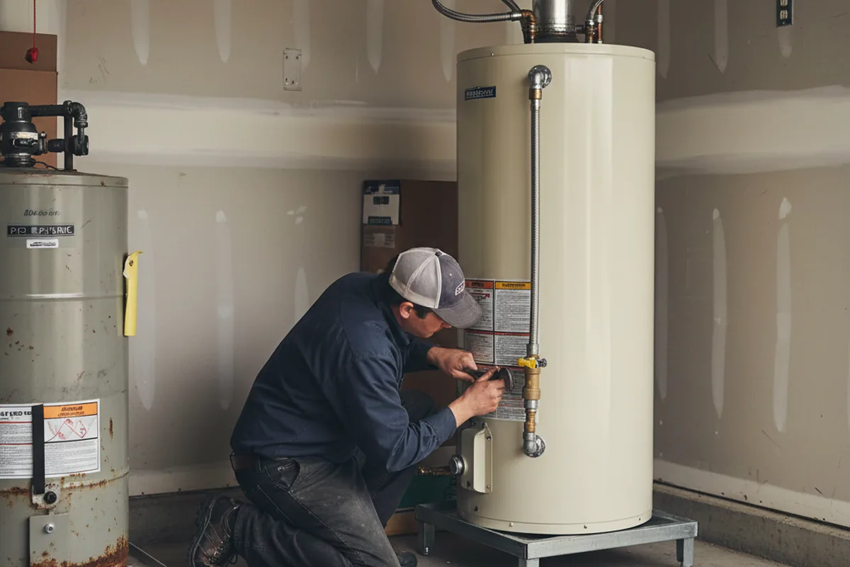 Water heater and shutoff valve replacement in Van Hornesville